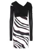 Off-white Zebra-striped Dress