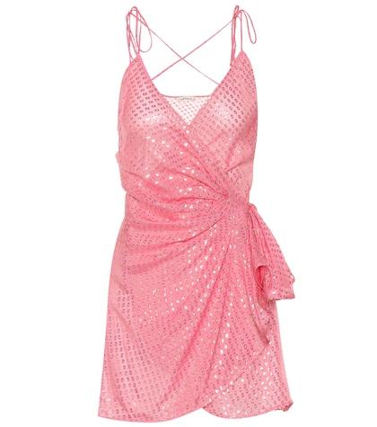 Attico Silk-blend Fil Coupé Minidress
