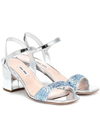 Bonpoint Exclusive To Mytheresa – Metallic Patent Leather Sandals