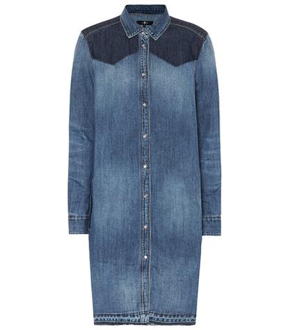 7 For All Mankind Rider Denim Shirt Dress