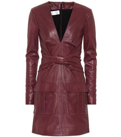 Victoria Victoria Beckham Leather Minidress