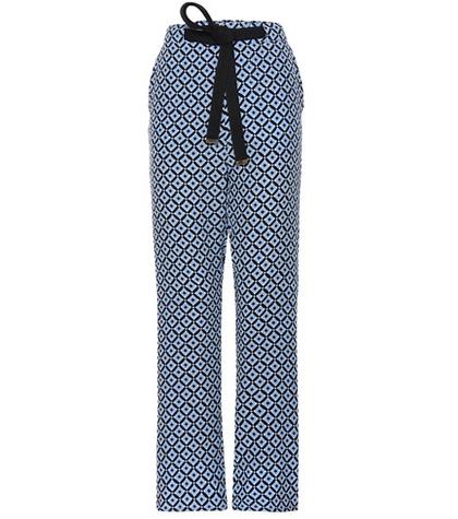 Marni Printed Silk Trousers