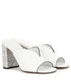 Gianvito Rossi Leather And Glitter Sandals