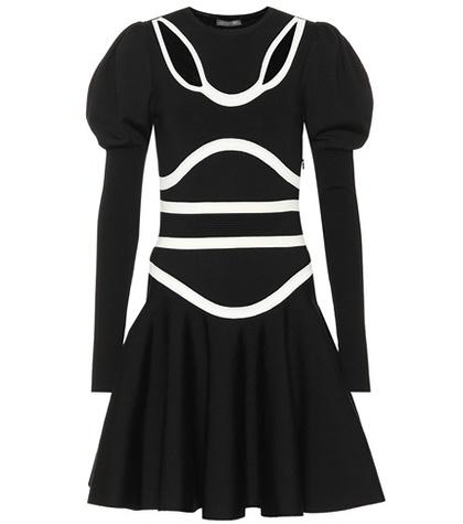Alexander Mcqueen Wool-blend Jersey Minidress