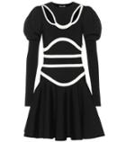 Alexander Mcqueen Wool-blend Jersey Minidress