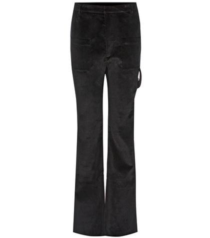 Vetements Velvet Wide-leg Trousers