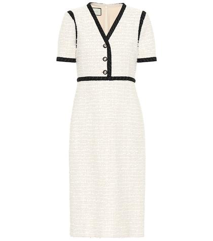 Gucci Cotton Tweed Midi Dress