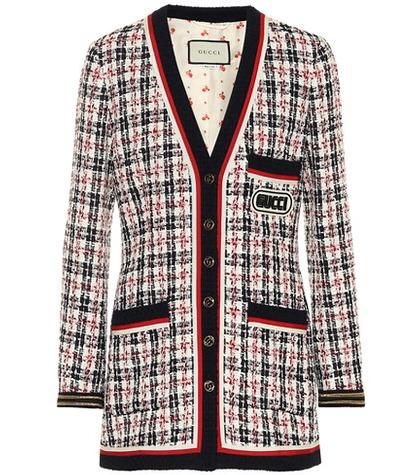 Gucci Plaid Cotton-blend Jacket