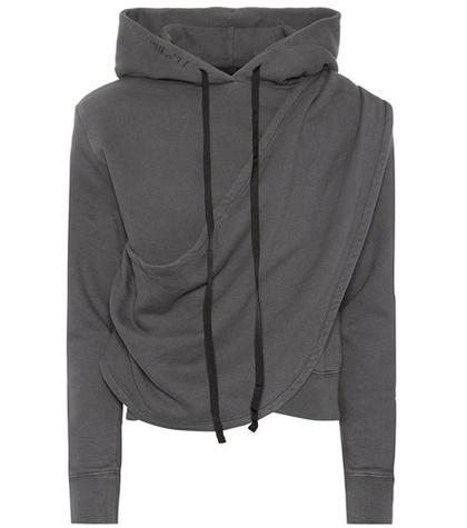 Unravel Draped Cotton Hoodie
