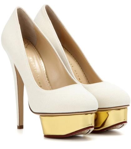 Prada Dolly Canvas Platform Pumps
