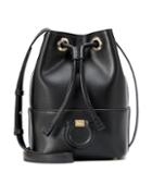 Salvatore Ferragamo City Leather Bucket Bag