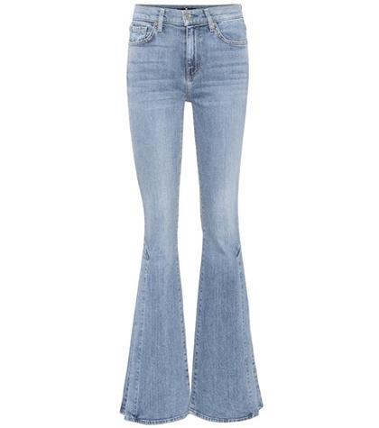 7 For All Mankind Ali Cropped Flare Jeans