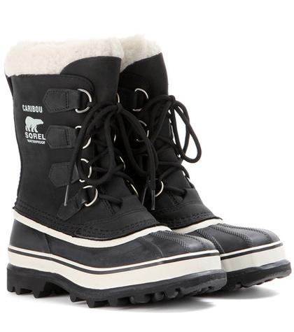 Tre Ccile Caribou Leather And Rubber Boots