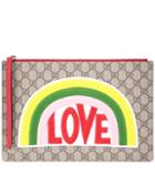 Fendi Gg Supreme Embroidered Clutch