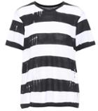 Amiri Distressed Cotton And Cashmere T-shirt