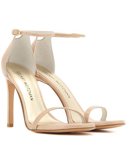 Stuart Weitzman Nudistsong Patent Leather Sandals