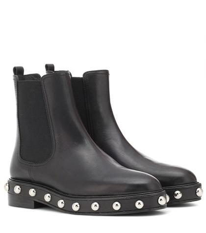 Redvalentino Embellished Leather Chelsea Boots