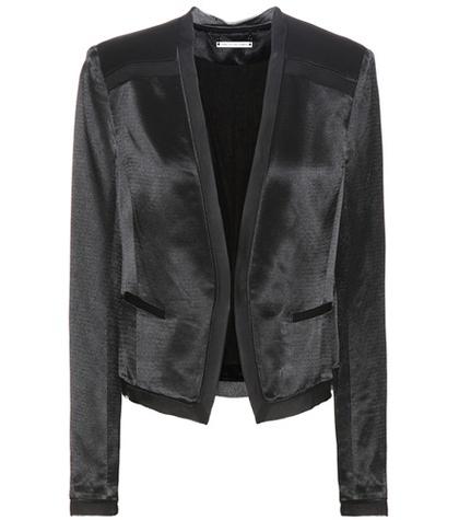 Diane Von Furstenberg Larra Satin Blazer