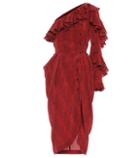Philosophy Di Lorenzo Serafini Printed Silk One-shoulder Dress