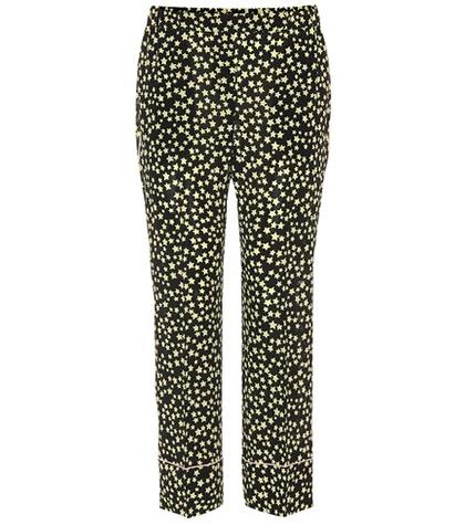 Marni Star Printed Silk Pants