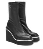 Bottega Veneta Bliss Leather Platform Ankle Boots