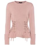 Alexander Mcqueen Lace-up Wool Sweater