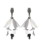 Etro Impatiens Flower Drop Beaded Clip-on Earrings
