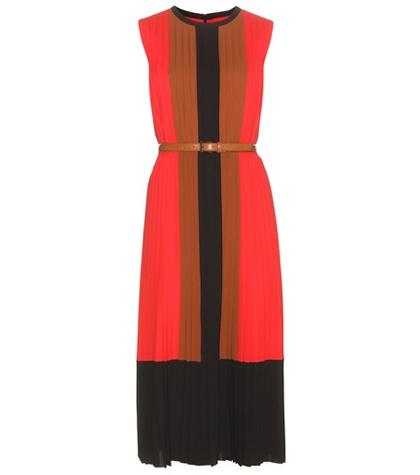Michael Kors Collection Pleated Crêpe Dress