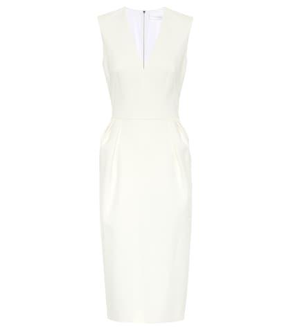 Victoria Beckham Sleeveless Crêpe Midi Dress
