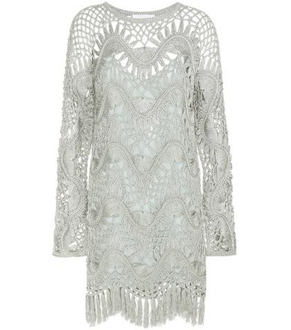 Chlo Cotton And Silk Mini Dress
