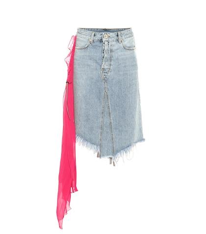 Unravel Embellished Denim Skirt