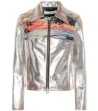 Dolce & Gabbana Mira Metallic Leather Jacket