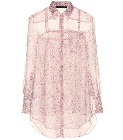 Calvin Klein Collection Printed Silk Top