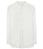 Helmut Lang Tuxedo Silk Blouse