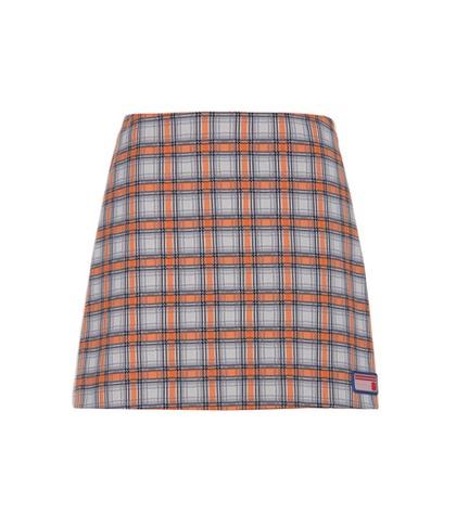 Moncler Gamme Rouge Plaid Skirt