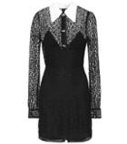 Alessandra Rich Crystal-embellished Lace Dress