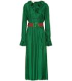 Gucci Belted Silk Dress