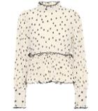 Ganni Dotted Georgette Blouse