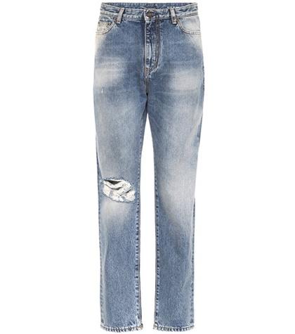 Tory Sport High-rise Distressed Jeans