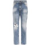 Tory Sport High-rise Distressed Jeans