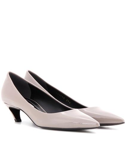 Balenciaga Patent Leather Kitten-heel Pumps