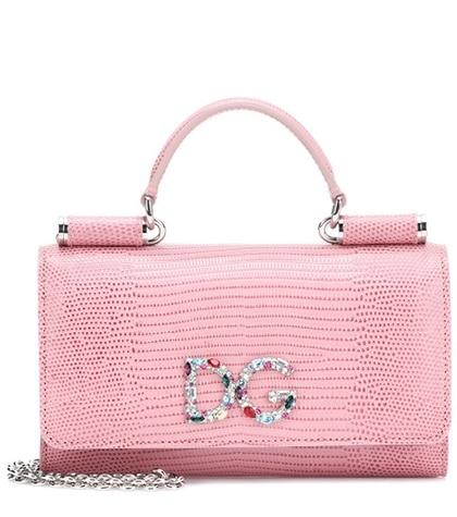 Dolce & Gabbana Sicily Von Bag Leather Smartphone Shoulder Bag
