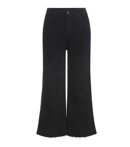 7 For All Mankind Culotte Unrolled Cotton Culottes