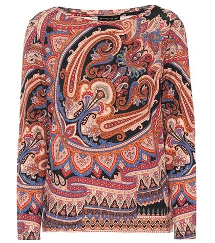 Etro Paisley-printed Wool-blend Top
