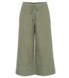 Velvet Mirta Cropped Wide-leg Cotton Pants