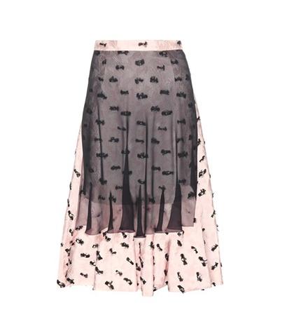 Balenciaga Layered Jacquard Skirt
