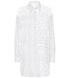 Balenciaga Flora Lace And Cotton Shirt