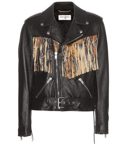 Saint Laurent Fringed Leather Jacket