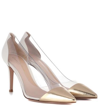 Burberry Plexi 85 Leather Pumps