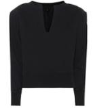 Saint Laurent Boxy Cotton Terry Top